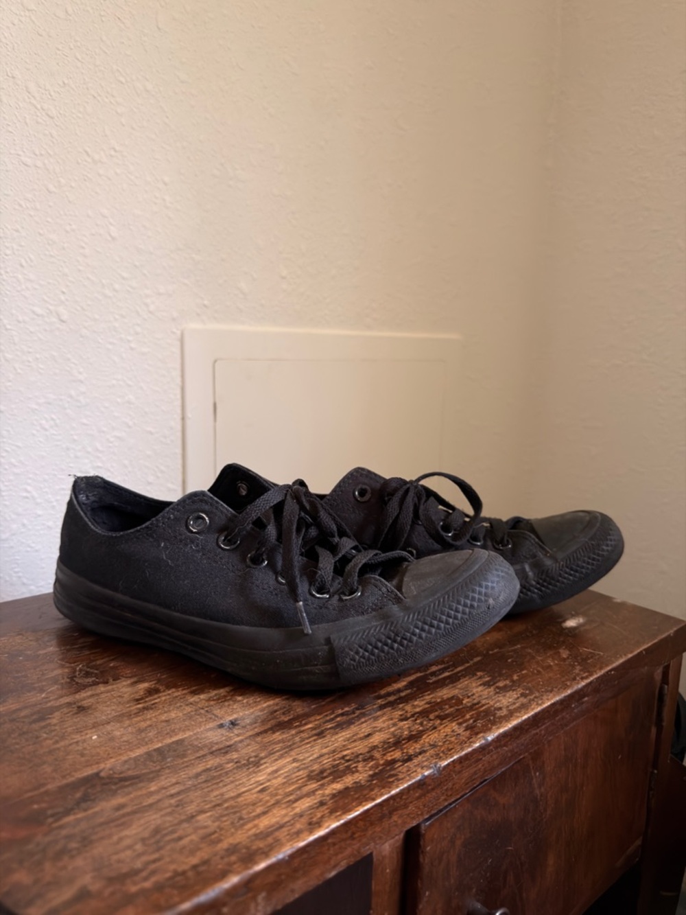 Converse Black Canvas Low-Top Sneakers